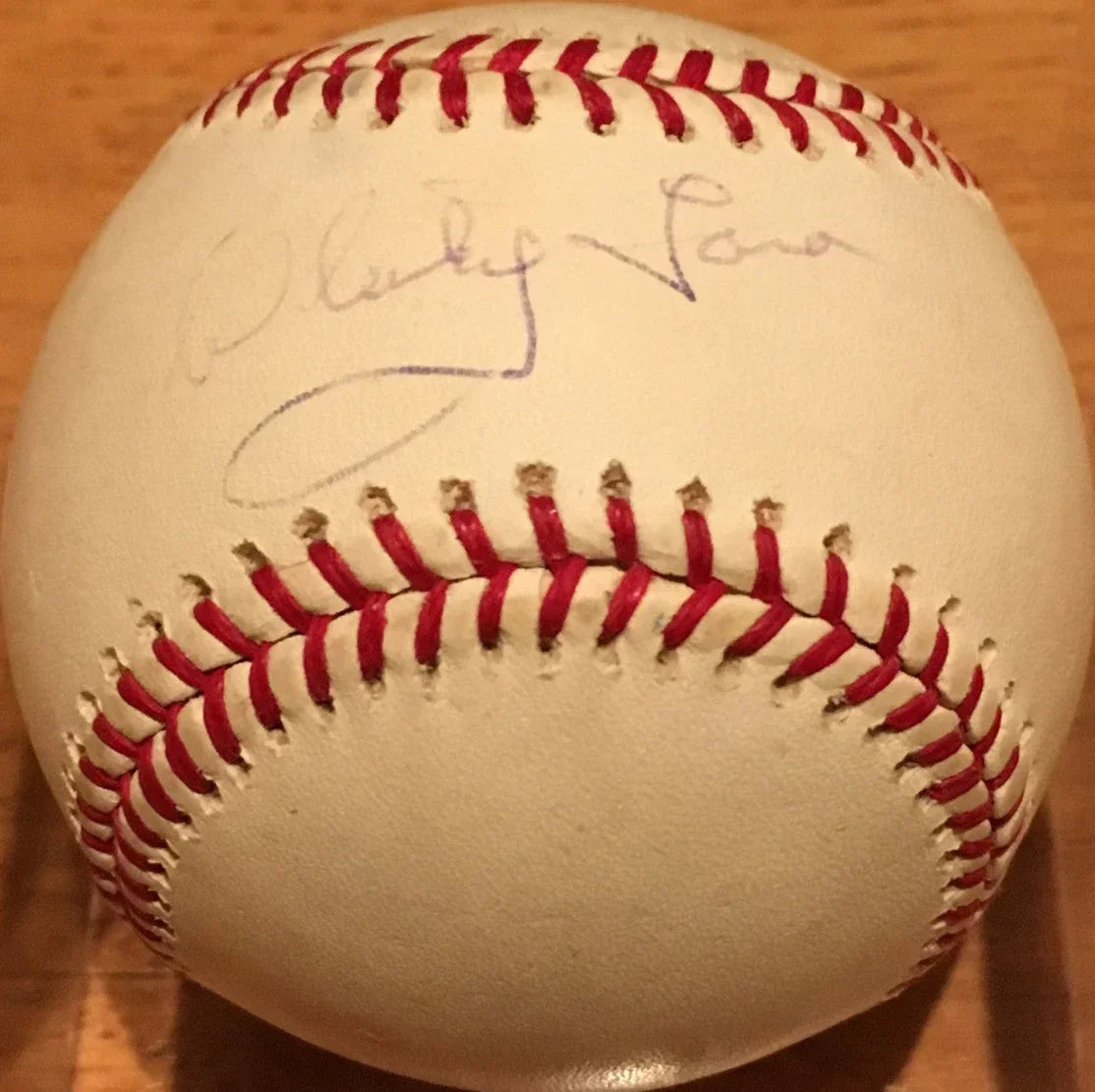 Whitey Ford autographed MLB baseball (faded) - AutographsForSale.com