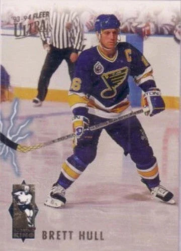 Brett Hull St Louis Blues 1993-94 Ultra Scoring King insert card 3 - AutographsForSale.com