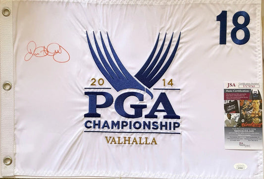 Rory McIlroy signed 2014 PGA Championship Valhalla embroidered golf flag JSA - AutographsForSale.com