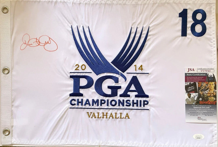 Rory McIlroy signed 2014 PGA Championship Valhalla embroidered golf flag JSA - AutographsForSale.com