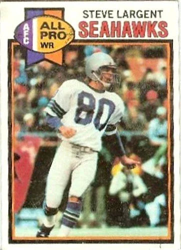 Steve Largent Seattle Seahawks 1979 Topps card - AutographsForSale.com