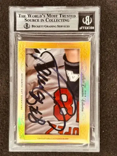 Tom Glavine Javy Lopez 2014 Leaf Masterpiece Cut Signature card 1/1 Braves - AutographsForSale.com