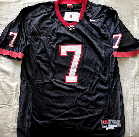 Matthew Stafford autographed Georgia Bulldogs Nike stitched black jersey JSA - AutographsForSale.com