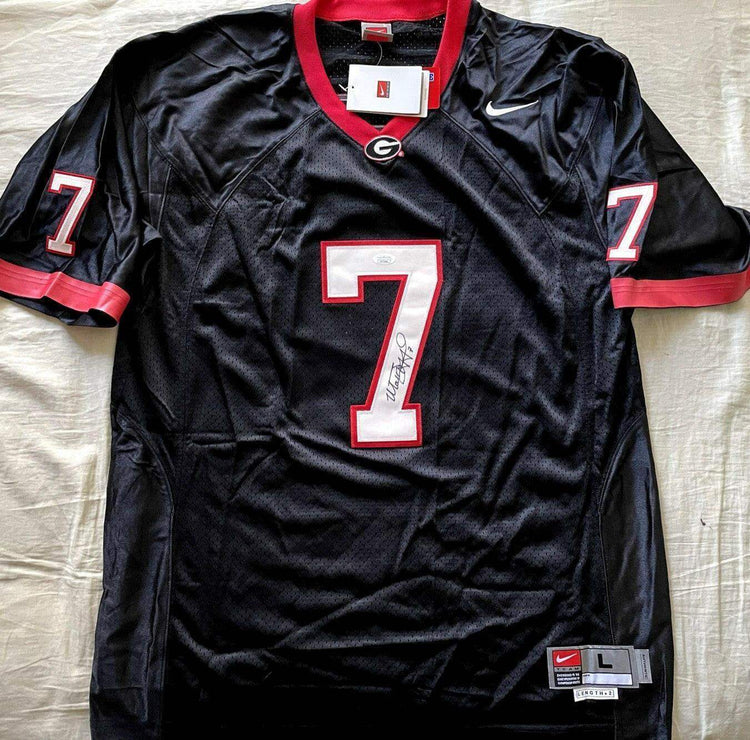 Matthew Stafford autographed Georgia Bulldogs Nike stitched black jersey JSA - AutographsForSale.com