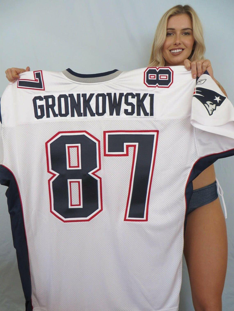 Rob Gronkowski Patriots 2010 ROOKIE Reebok game model jersey - AutographsForSale.com