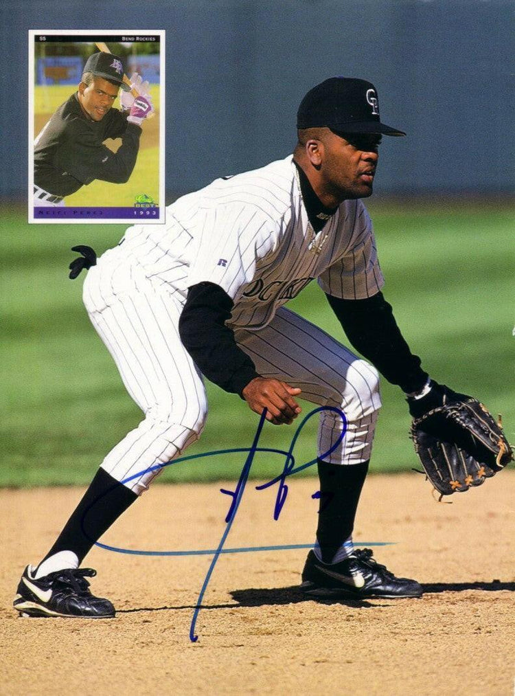 Neifi Perez signed Colorado Rockies Beckett magazine cover photo - AutographsForSale.com