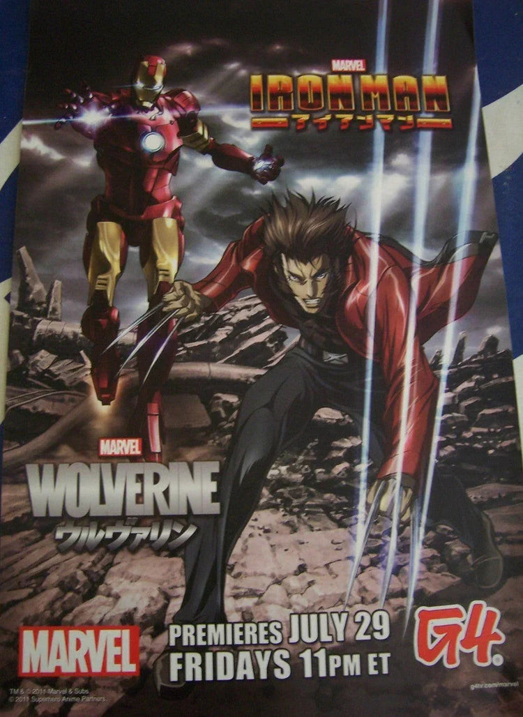 Iron Man Wolverine 2011 Comic-Con G4 promo 11x17 poster - AutographsForSale.com