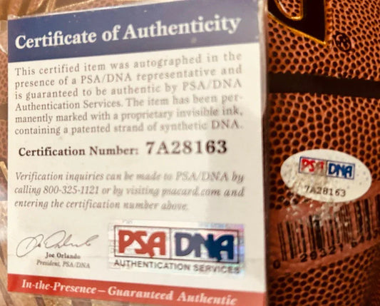 Magic Johnson & James Worthy signed NBA basketball PSA/DNA Lakers - AutographsForSale.com