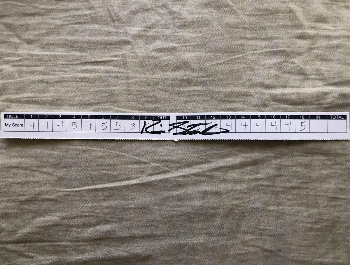 Kevin Streelman signed 2020 Farmers Insurance Open final round golf scorecard stub tab - AutographsForSale.com