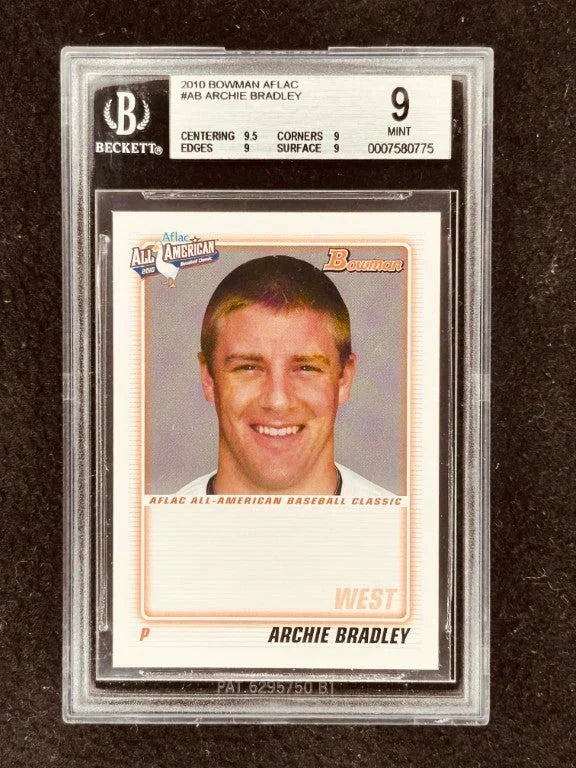 Archie Bradley 2010 AFLAC Bowman Rookie Card grade BGS 9 MT - AutographsForSale.com