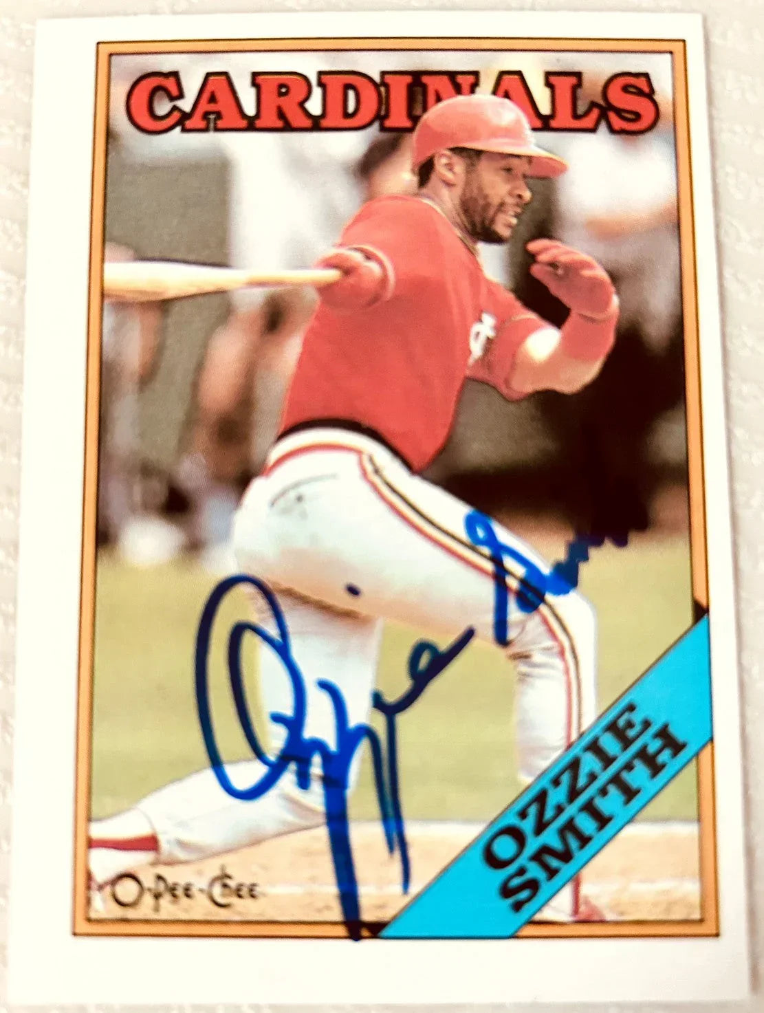 Ozzie Smith autographed St. Louis Cardinals 1988 O-Pee-Chee card - AutographsForSale.com