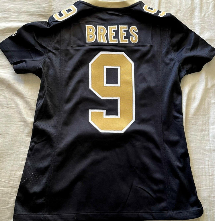 Drew Brees New Orleans Saints Nike women’s MEDIUM black stitched jersey NEW - AutographsForSale.com