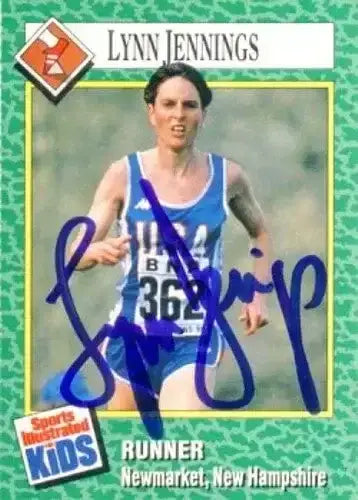 Lynn Jennings autographed 1990 Sports Illustrated for Kids card - AutographsForSale.com