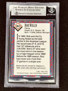Bob Welch autographed Oakland A’s 1991 SI for Kids card BAS - AutographsForSale.com