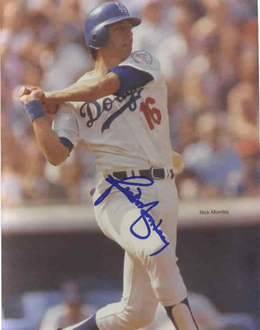 Rick Monday autographed Los Angeles Dodgers 8x10 photo - AutographsForSale.com