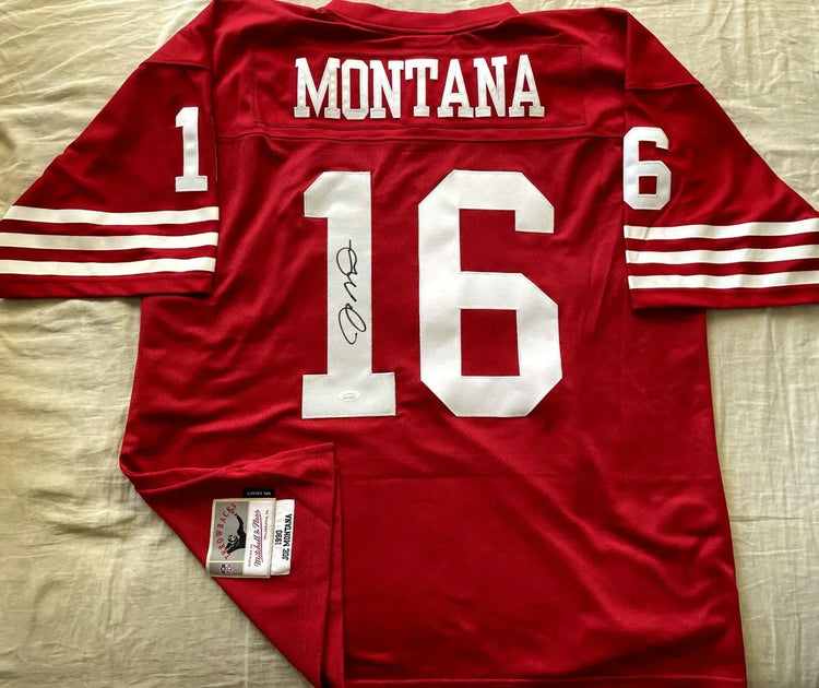 Joe Montana signed SF 49ers 1990 Mitchell & Ness jersey JSA - AutographsForSale.com