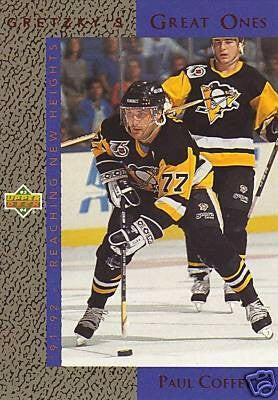 Paul Coffey Penguins 1993-94 Upper Deck Gretzky’s Great Ones insert card Gg6 - AutographsForSale.com