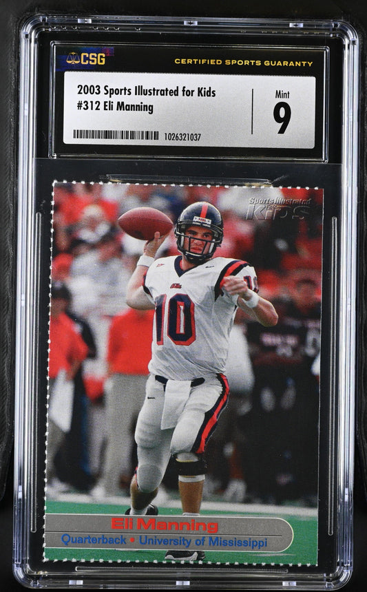 Eli Manning Ole Miss Rebels 2003 SI for Kids RC CSG 9 MT - AutographsForSale.com