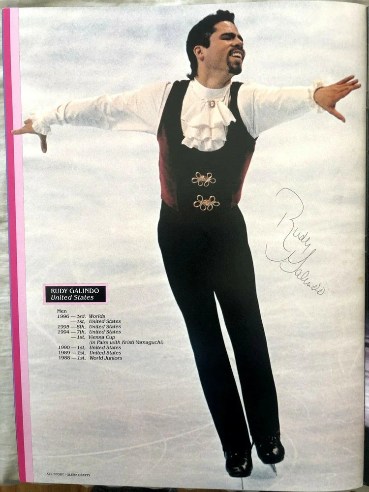 Rudy Galindo signed 1996 Tour of World ice skating Champions program - AutographsForSale.com