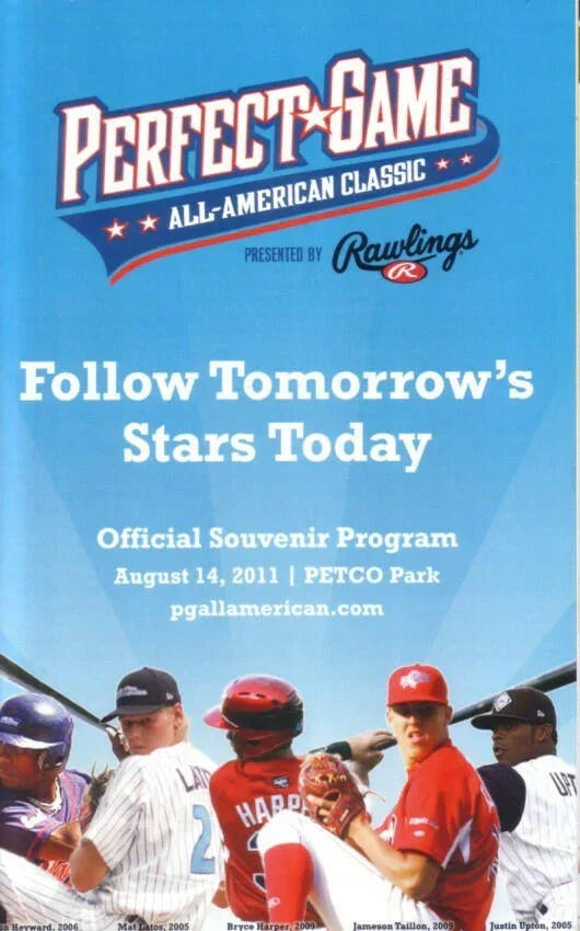 2011 Perfect Game High School All American Baseball program Carlos Correa Max Fried Corey Seager Jameis Winston - AutographsForSale.com