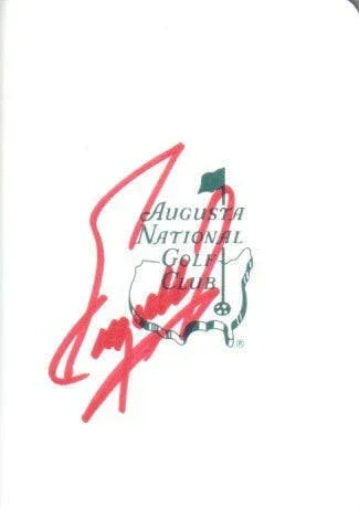 Fuzzy Zoeller autographed Augusta National Masters scorecard - AutographsForSale.com