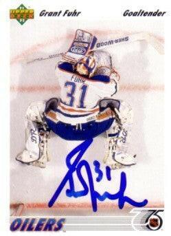 Grant Fuhr autographed Edmonton Oilers 1991-92 Upper Deck card - AutographsForSale.com