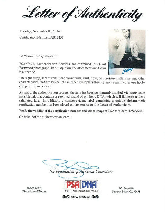 Clint Eastwood signed vintage Rawhide 12x16 photo PSA/DNA - AutographsForSale.com
