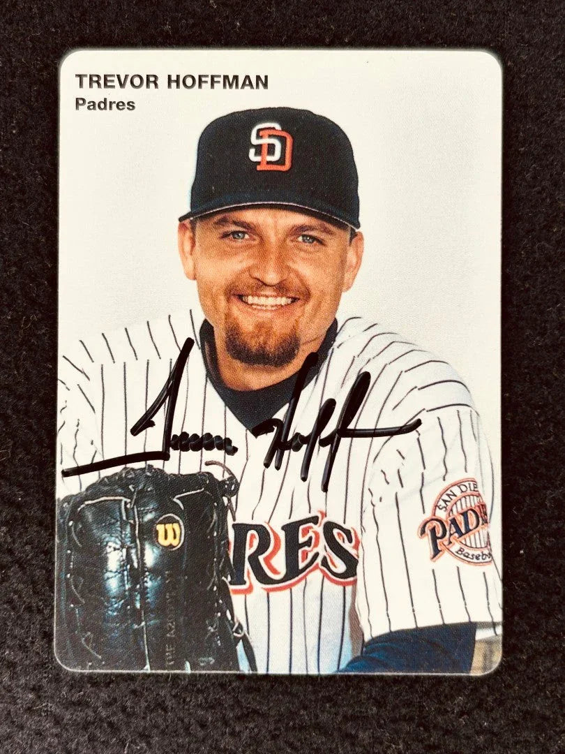 Trevor Hoffman autographed San Diego Padres 1996 Mother's Cookies card - AutographsForSale.com