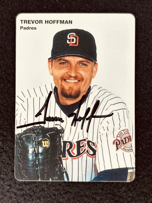 Trevor Hoffman autographed San Diego Padres 1996 Mother's Cookies card - AutographsForSale.com