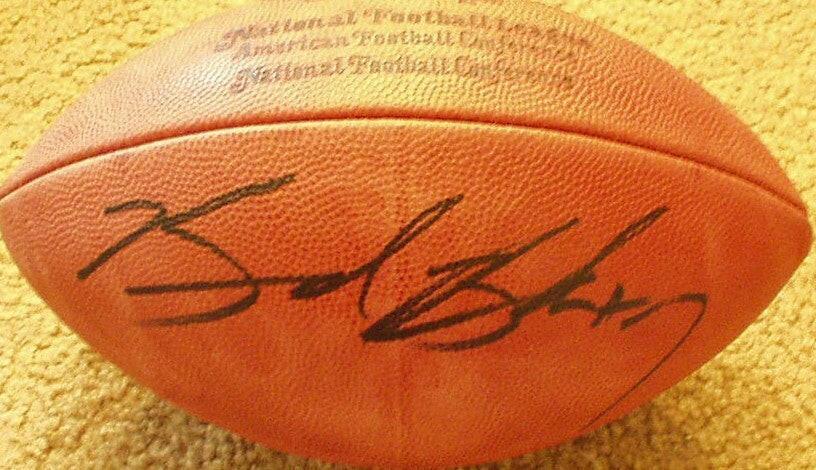 Brad Banks Iowa Hawkeyes autographed NFL Game Football - AutographsForSale.com