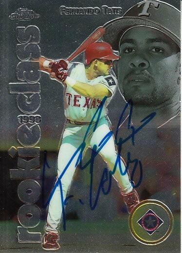 Fernando Tatis signed Texas Rangers 1998 Topps Chrome card - AutographsForSale.com