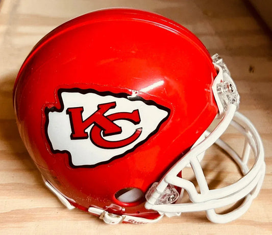 Kansas City Chiefs Riddell VSR4 mini helmet - AutographsForSale.com