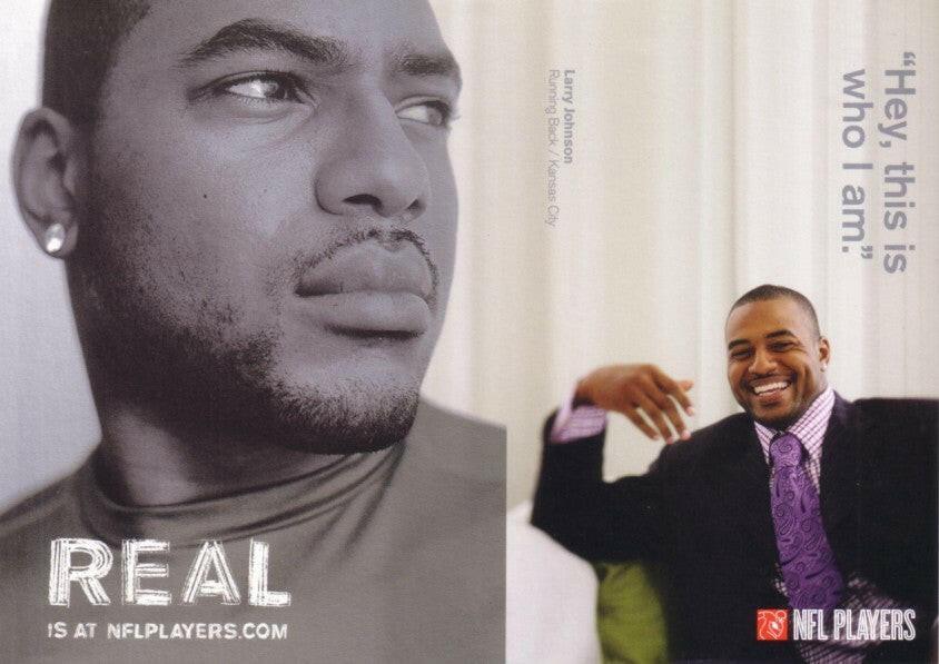 Larry Johnson Kansas City Chiefs NFL Players jumbo postcard - AutographsForSale.com