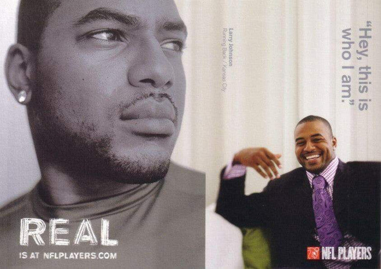 Larry Johnson Kansas City Chiefs NFL Players jumbo postcard - AutographsForSale.com