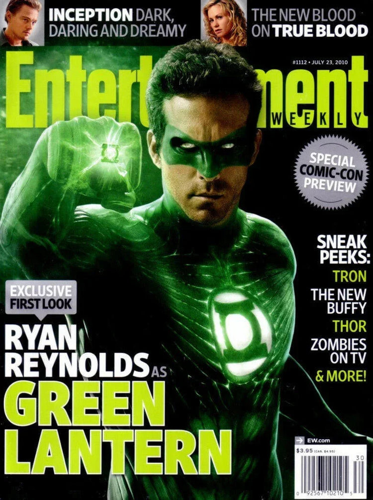 Green Lantern 2010 SDCC Entertainment Weekly magazine Ryan Reynolds - AutographsForSale.com