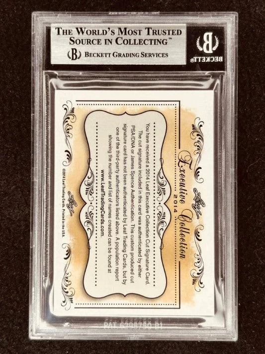 Ralph Sampson 2014 Leaf Masterpiece Cut Signature certified autograph card 1/1 Virginia Cavaliers Rockets - AutographsForSale.com