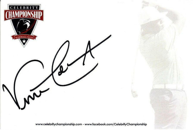 Vince Coleman signed 4x6 signature card St Louis Cardinals - AutographsForSale.com