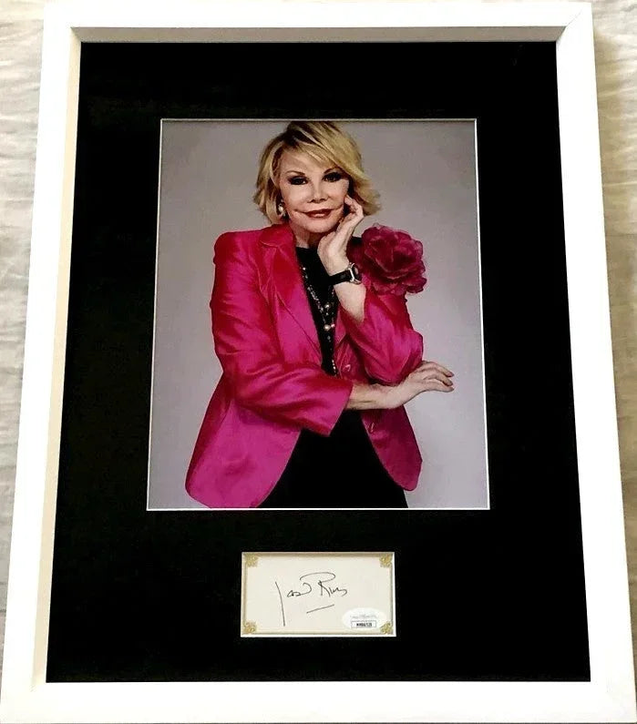 Joan Rivers autograph framed 8x10 portrait photo JSA - AutographsForSale.com