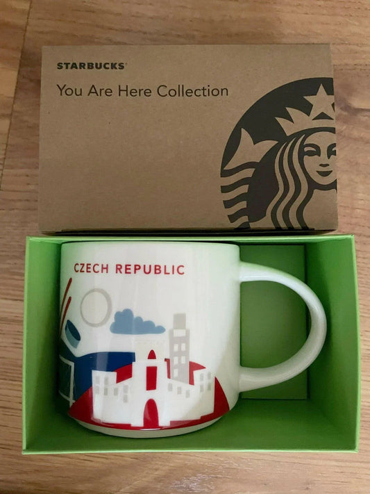 Starbucks 2013 You Are Here Collection Czech Republic 14 ounce collector coffee mug NEW - AutographsForSale.com