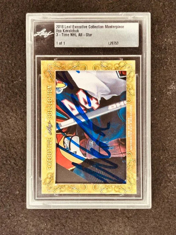 Ilya Kovalchuk 2018 Leaf Masterpiece Cut Signature certified autograph card 1/1 JSA New Jersey Devils - AutographsForSale.com