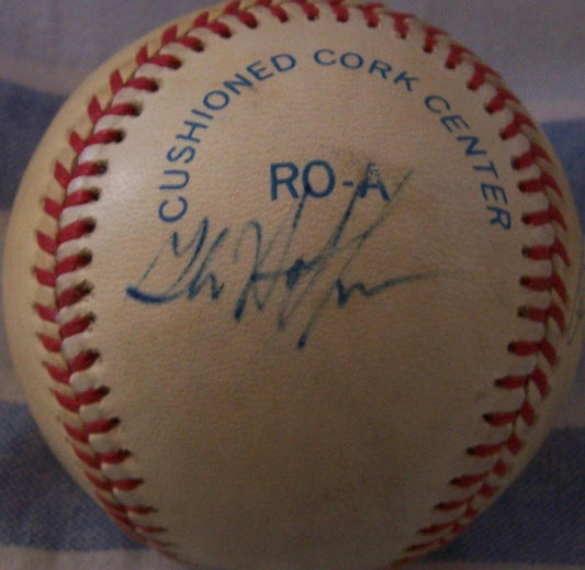 1987 Boston Red Sox autographed AL baseball (Mike Greenwell Dave Henderson Glenn Hoffman) - AutographsForSale.com