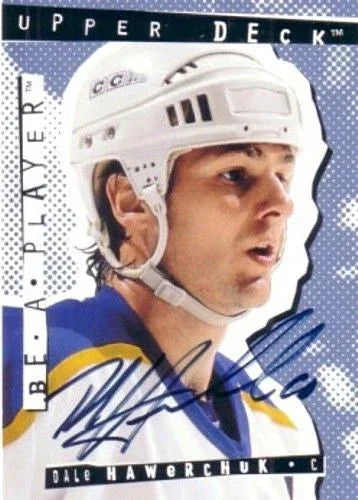 Dale Hawerchuk certified autograph 1994-95 Be A Player card Sabres - AutographsForSale.com