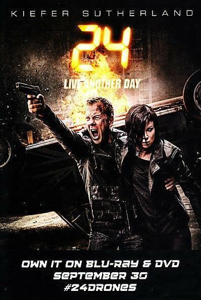 24 Live Another Day 2014 SDCC 4x6 promo card Kiefer Sutherland - AutographsForSale.com