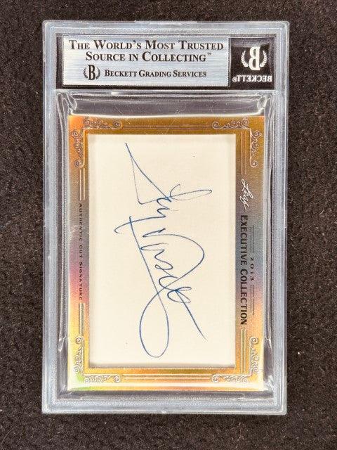 Emmitt Smith & Tony Dorsett 2013 Leaf Masterpiece Cut Signature card 1/1 JSA Dallas Cowboys - AutographsForSale.com