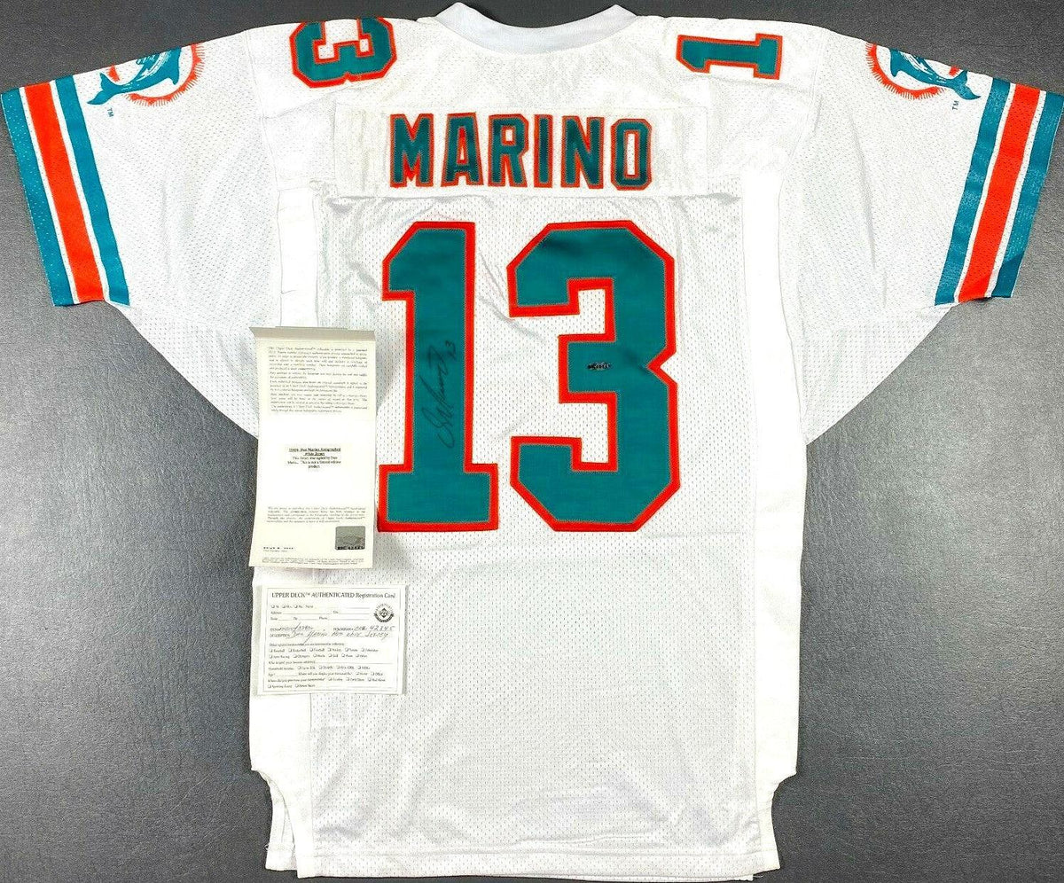 Dan Marino signed Dolphins 1996 Wilson Pro Line game model white jersey UDA - AutographsForSale.com