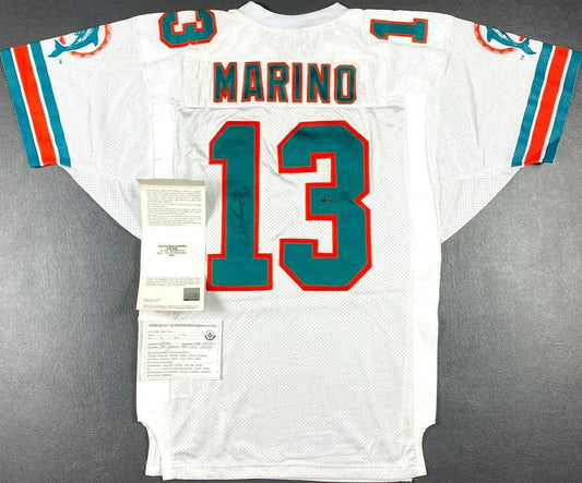 Dan Marino signed Dolphins 1996 Wilson Pro Line game model white jersey UDA - AutographsForSale.com