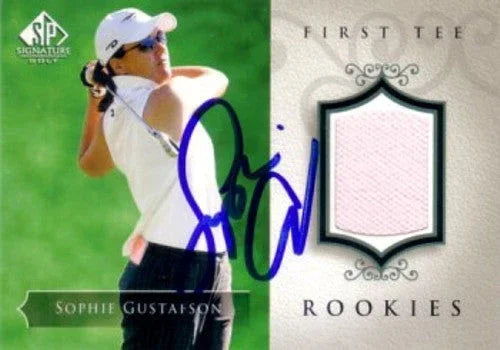 Sophie Gustafson autographed 2004 SP Signature LPGA golf tournament worn shirt card - AutographsForSale.com