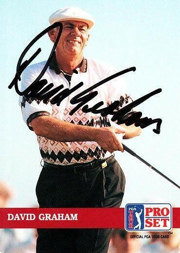 David Graham autographed 1992 Pro Set golf card - AutographsForSale.com