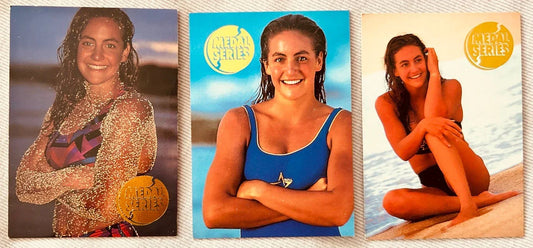 Summer Sanders 1993 Portfolio partial 3 Medal Series chase cards - AutographsForSale.com