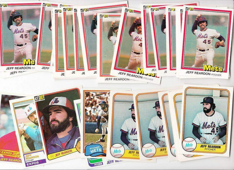 Jeff Reardon 23 1981 Donruss Fleer and Topps Rookie Cards - AutographsForSale.com